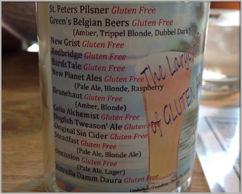 gluten free beer list