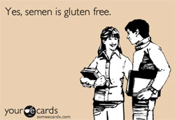 semen gluten free
