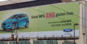 ford gluten free billboard