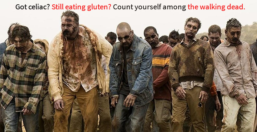 celiac disease, but still eating gluten