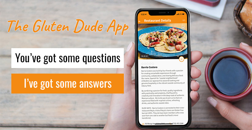 questions about the gluten dude app