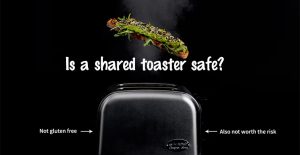 is a shared toaster gluten free?