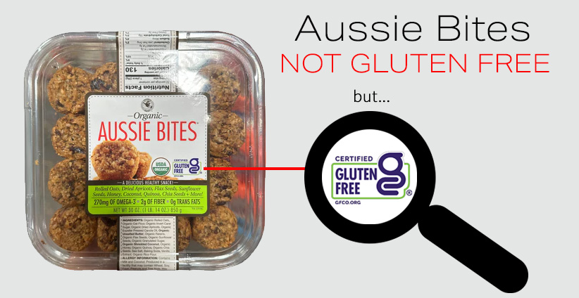 aussie bites are not gluten-free