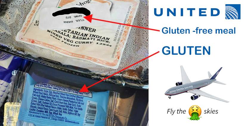 united airlines GF meals